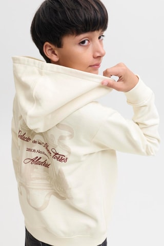 Sudadera loose con capucha - Beige - Jack&Jones Kids