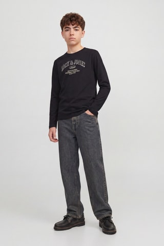 Camiseta relaxed de algodón orgánico - Negro - Jack&Jones Kids