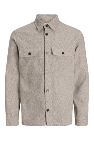 Sobrecamisa regular fit de algodón orgánico - Beige - Jack&Jones Kids