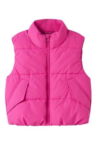 Chaleco con capucha - Rosa vivo - Name it Kids