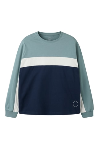 Camiseta regular fit de algodón orgánico - Azul - Name it Kids