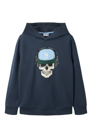 Sudadera de algodón orgánico con capucha - Azul marino - Name it Kids