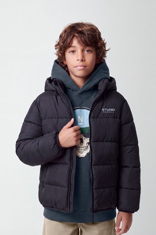 Sudadera de algodón orgánico con capucha - Azul marino - Name it Kids