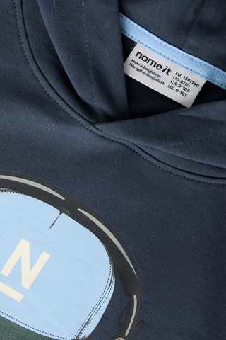Sudadera de algodón orgánico con capucha - Azul marino - Name it Kids