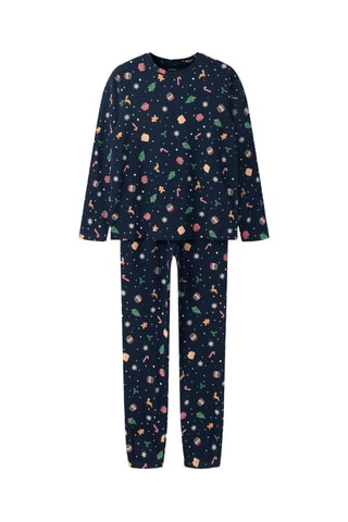 Pijama de algodón orgánico - Azul marino - Name it Kids
