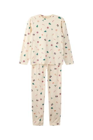Pijama de algodón orgánico - Beige - Name it Kids