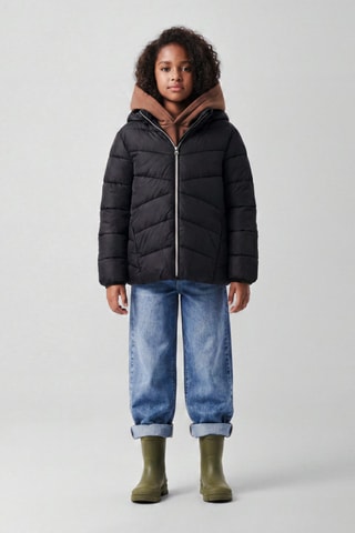 Chaqueta con capucha - Negro - Name it Kids