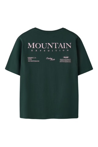 Camiseta de algodón orgánico - Verde oscuro - Name it Kids
