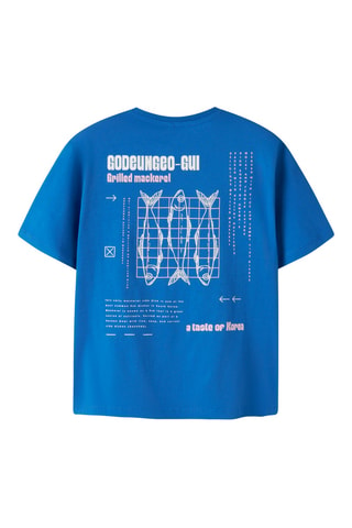 Camiseta de algodón orgánico - Azul - Name it Kids