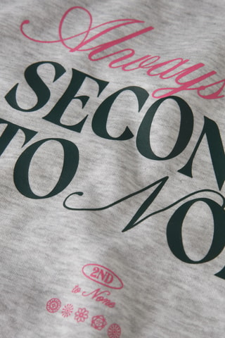 Sudadera de algodón orgánico con capucha - Gris claro - Name it Kids