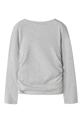 Camiseta de algodón orgánico - Gris claro - Name it Kids