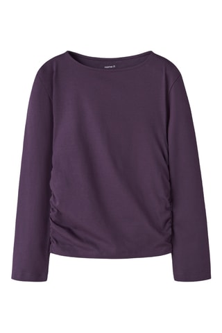 Camiseta de algodón orgánico - Violeta - Name it Kids