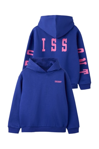 Sudadera de algodón orgánico con capucha - Azul - Name it Kids