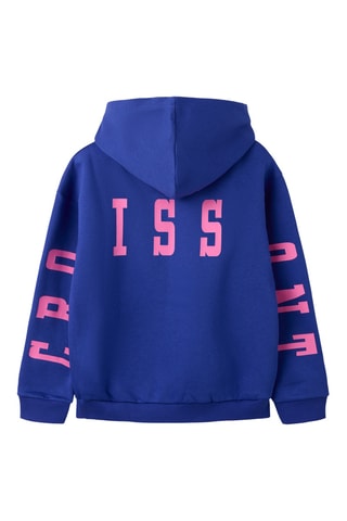 Sudadera de algodón orgánico con capucha - Azul - Name it Kids