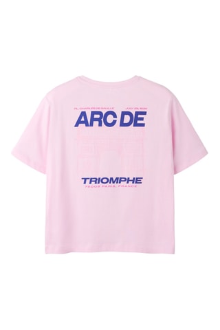 Camiseta de algodón orgánico - Rosa - Name it Kids