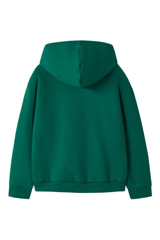 Sudadera de algodón orgánico con capucha - Verde - Name it Kids