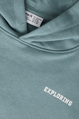 Sudadera de algodón orgánico con capucha - Verde - Name it Kids