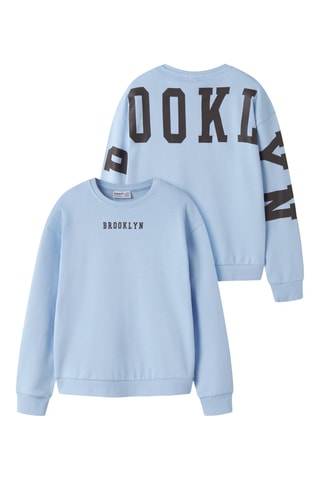 Sudadera de algodón orgánico - Azul claro - Name it Kids