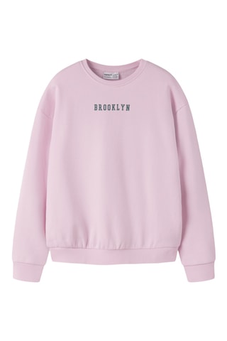Sudadera de algodón orgánico - Rosa - Name it Kids