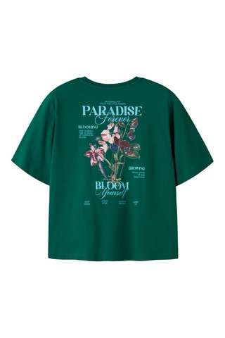 Camiseta de algodón orgánico - Verde - Name it Kids