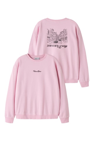 Sudadera de algodón orgánico - Rosa - Name it Kids