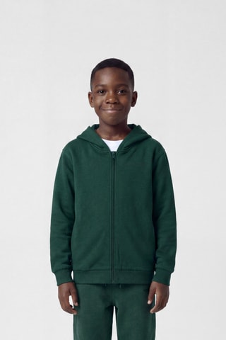Cárdigan con capucha - Verde oscuro - Name it Kids