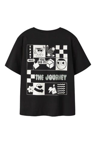 Camiseta de algodón orgánico - Negro - Name it Kids