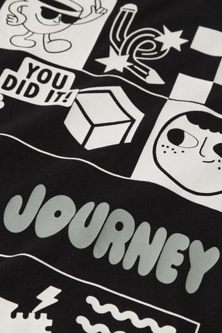 Camiseta de algodón orgánico - Negro - Name it Kids