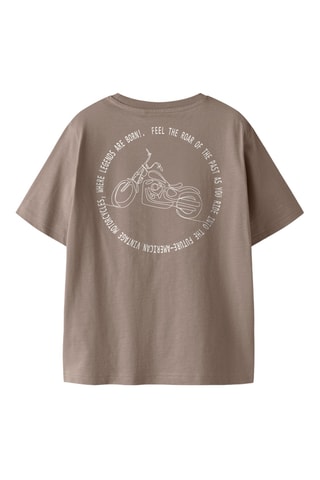 Camiseta de algodón orgánico - Marrón - Name it Kids