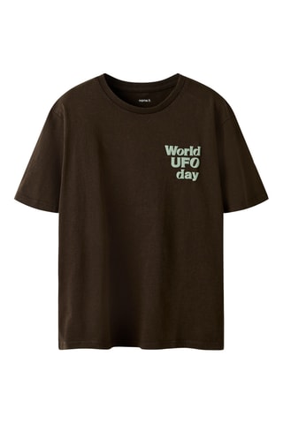 Camiseta de algodón orgánico - Marrón - Name it Kids