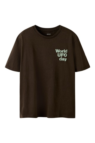 Camiseta de algodón orgánico - Marrón - Name it Kids