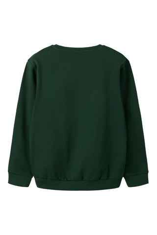 Sudadera de algodón orgánico - Verde oscuro - Name it Kids