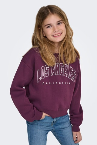 Sudadera oversize - Violeta - Kids Only