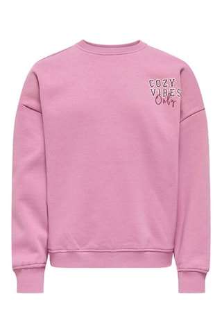 Sudadera oversize - Malva - Kids Only
