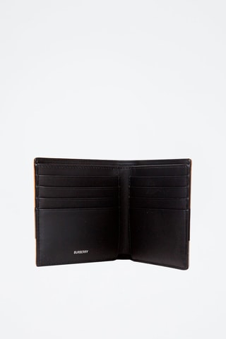 Portefeuille Ms Reg Cc Bill8 Check Bin - Beige, noir et rose