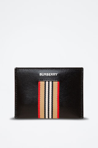 Porte-cartes en cuir - Noir