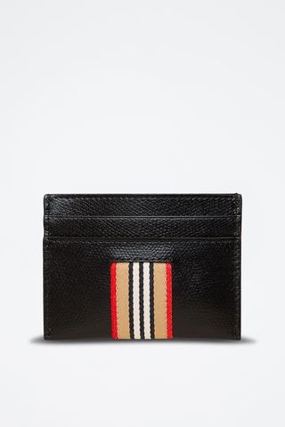 Porte-cartes en cuir - Noir