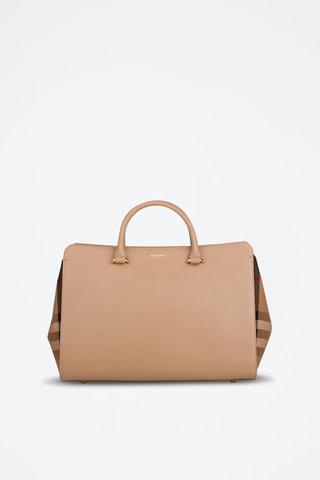 Sac à main en cuir Medium Banwell Mx Gbh - Noir, beige et rouge