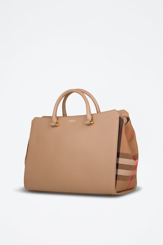 Sac à main en cuir Medium Banwell Mx Gbh - Noir, beige et rouge