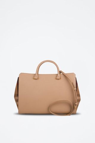 Sac à main en cuir Medium Banwell Mx Gbh - Noir, beige et rouge