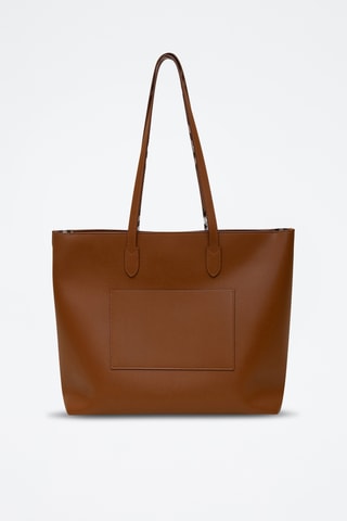 Cabas en cuir Grain Leather - Marron