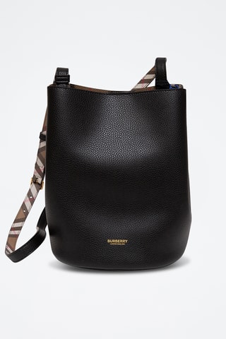 Sac à main en cuir Burberry - Noir