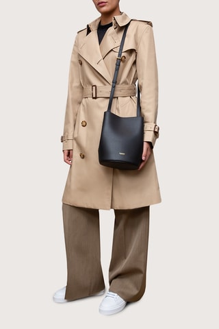 Sac à main en cuir Burberry - Noir