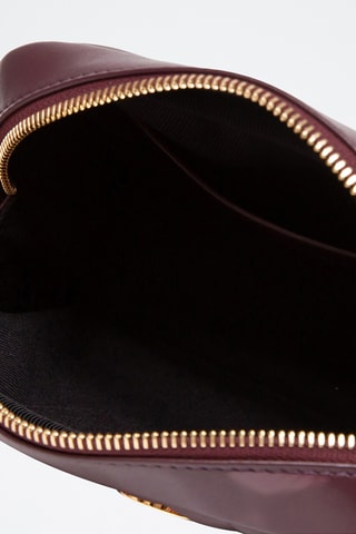 Sac bandoulière en cuir d'agneau Lexi - Marron