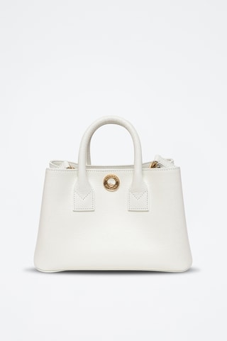 Sac à main en cuir Ladies Line - Blanc