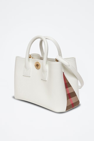 Sac à main en cuir Ladies Line - Blanc