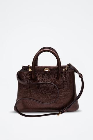Sac à main en cuir Ladies Line - Marron