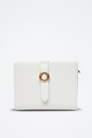Portefeuille en cuir Edie - Blanc