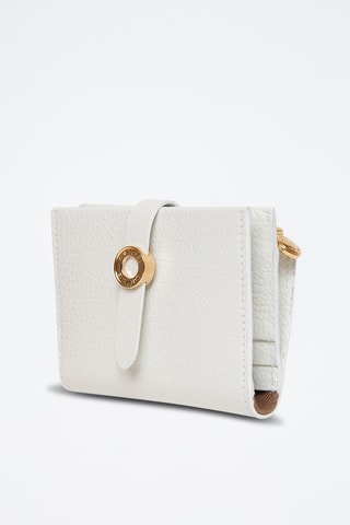 Portefeuille en cuir Edie - Blanc
