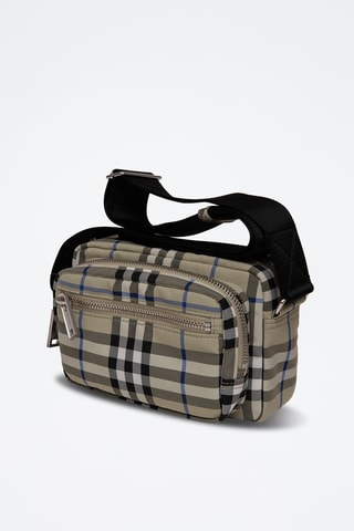 Sac bandoulière Check - Marron